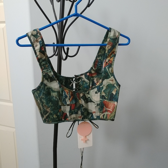 Selkie The Unicorn Defends Himself Soft Corset - XS / NWT - Picture 8 of 11